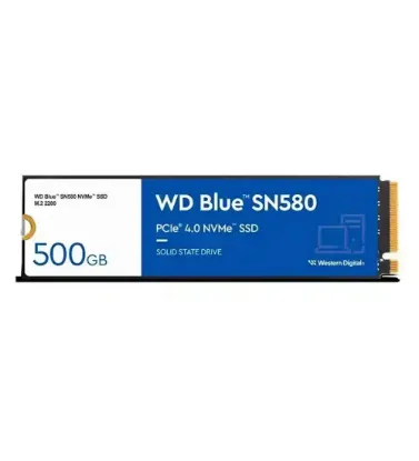 تصویر  هارد SSD اینترنال وسترن دیجیتال مدل WD Blue SN580 NVMe ظرفیت 500 گیگابایت