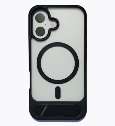 تصویر  قاب گوشی مات مگ سیف برای گوشی آیفون iPhone 16 (هولدر در کادر دوربین)