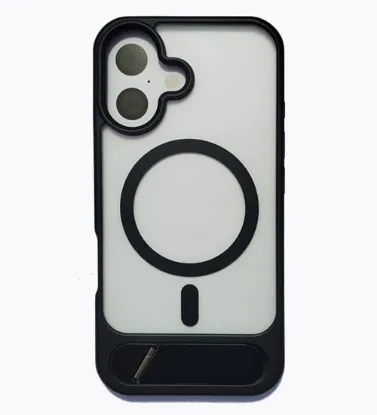 تصویر  قاب گوشی مات مگ سیف برای گوشی آیفون iPhone 16 (هولدر در کادر دوربین)