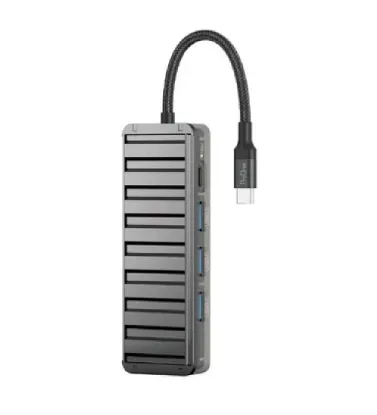 نمایش جزئیات برای هاب 4 پورت USB-C پرووان مدل PHU554 تصویر هاب 4 پورت USB-C پرووان مدل PHU554