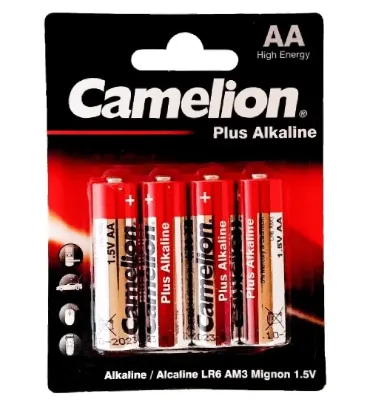 تصویر  باتری قلمی کملیون مدل Plus Alkalin LR6-BP4 بسته 4 عددی