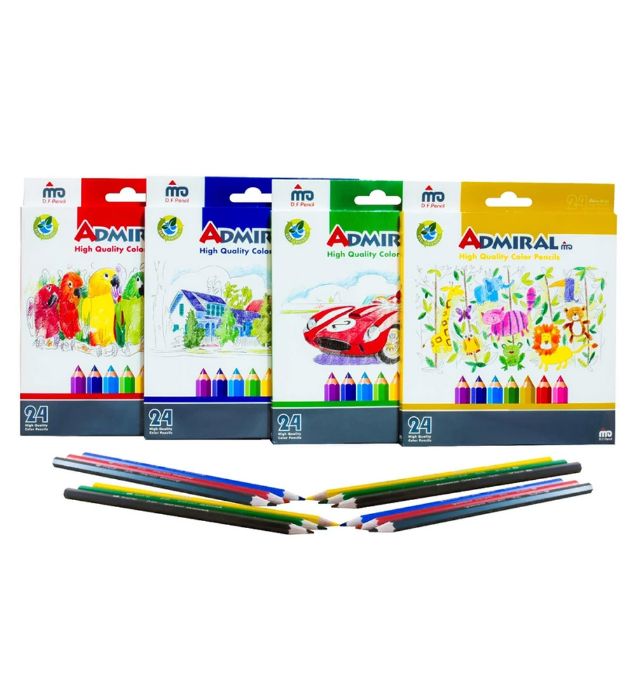 تصویر  مداد رنگی 24 رنگ ادمیرال مدل 761C24