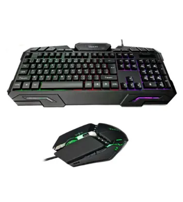 تصویر  کیبورد و ماوس گیمینگ با سیم وریتی مدل V-KB6126GCW