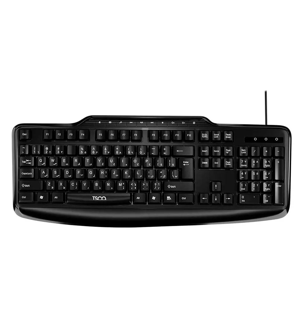 تصویر  کیبورد باسیم تسکو مدل TK 8048