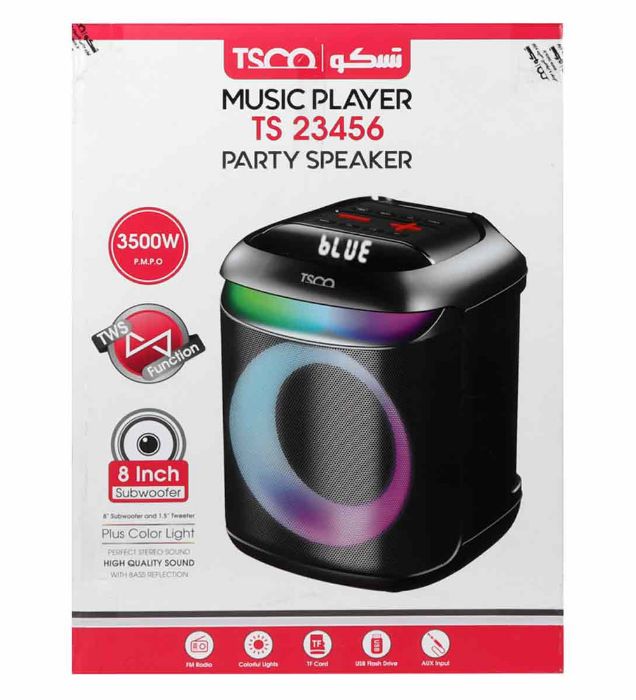 تصویر  اسپیکر بلوتوثی تسکو مدل TS 23456