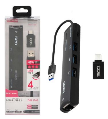 تصویر  هاب 4 پورت USB تسکو مدل 1165