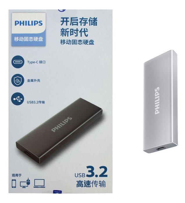 تصویر  هارد SSD اکسترنال فیلیپس مدل FM61PS025S PS ظرفیت 256 گیگابایت