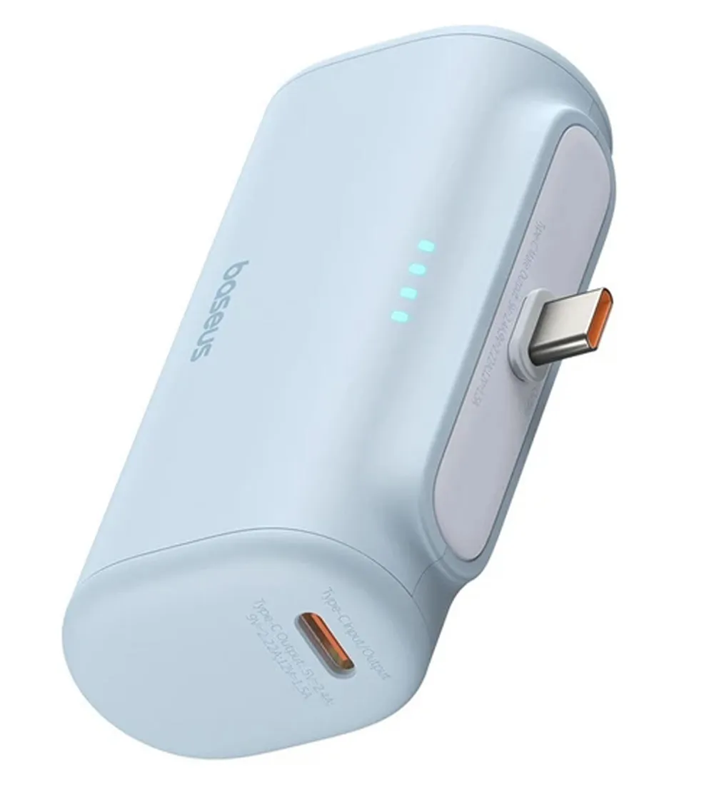 تصویر  پاوربانک 20W باسئوس مدل Compact Fast Charging Type-C Edition ظرفیت 5000 میلی آمپر ساعت