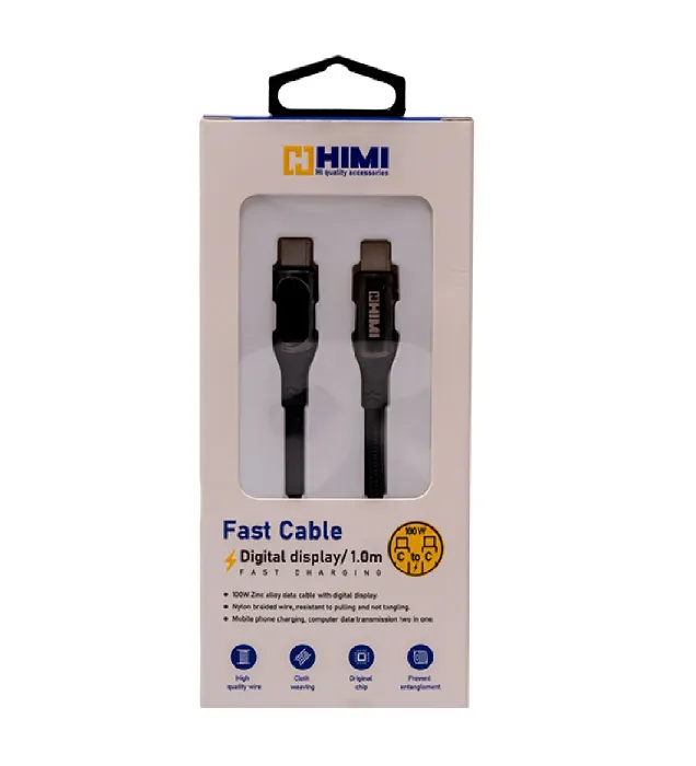 تصویر  کابل تبدیل USB-C به USB-C هیمی مدل Fusion Max طول 1 متر