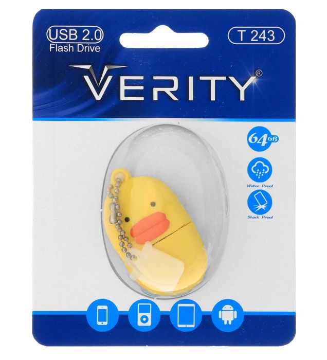 تصویر  فلش مموری عروسکی وریتی مدل T243 USB 2.0 ظرفیت 64 گیگابایت