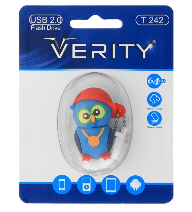 تصویر  فلش مموری عروسکی وریتی مدل T242 USB 2.0 ظرفیت 64 گیگابایت