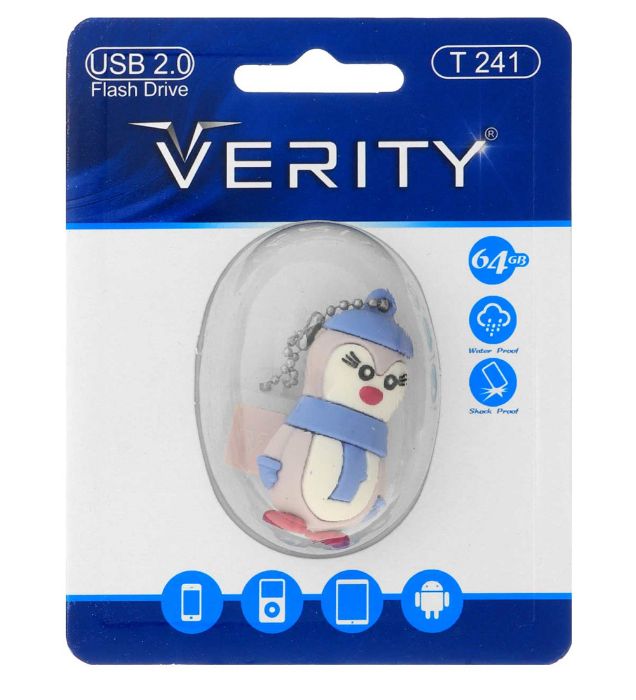 تصویر  فلش مموری عروسکی وریتی مدل T241 USB 2.0 ظرفیت 64 گیگابایت