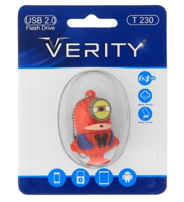 تصویر  فلش مموری عروسکی وریتی مدل T230 USB 2.0 ظرفیت 64 گیگابایت