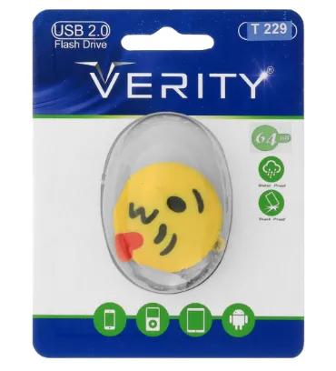 تصویر  فلش مموری عروسکی وریتی مدل T229 USB 2.0 ظرفیت 64 گیگابایت