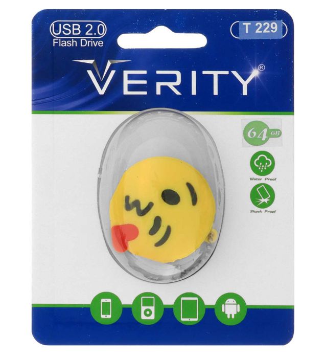 تصویر  فلش مموری عروسکی وریتی مدل T229 USB 2.0 ظرفیت 64 گیگابایت