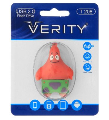 فلش مموری عروسکی وریتی مدل T208 USB 2.0 ظرفیت 64 گیگابایت