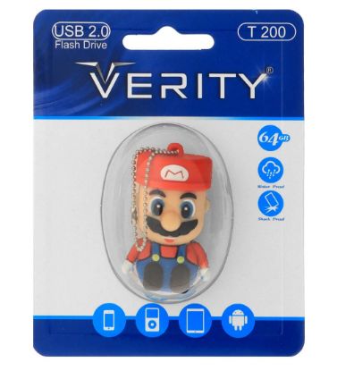 تصویر  فلش مموری عروسکی وریتی مدل T200 USB 2.0 ظرفیت 64 گیگابایت