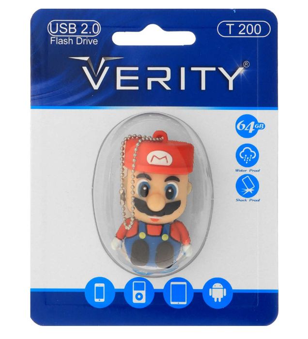 تصویر  فلش مموری عروسکی وریتی مدل T200 USB 2.0 ظرفیت 64 گیگابایت