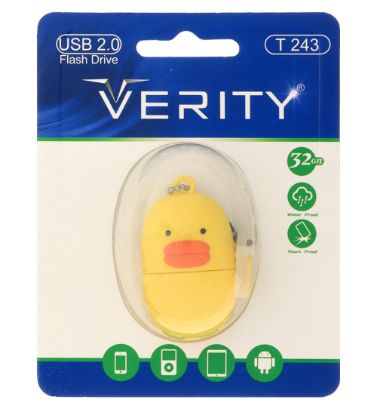 تصویر  فلش مموری عروسکی وریتی مدل T243 USB 2.0 ظرفیت 32 گیگابایت