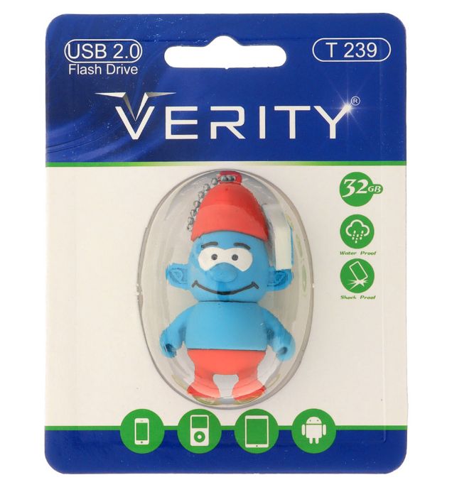 تصویر  فلش مموری عروسکی وریتی مدل T239 USB 2.0 ظرفیت 32 گیگابایت