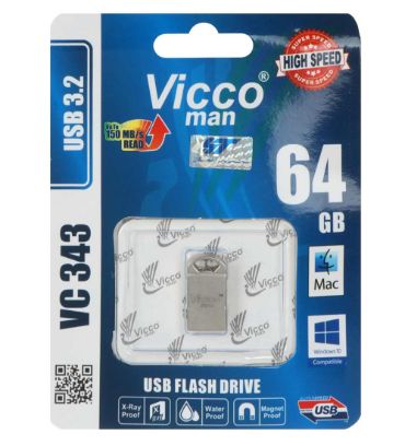 فلش مموری ویکومن مدل VC343 USB 3.2 ظرفیت 64 گیگابایت