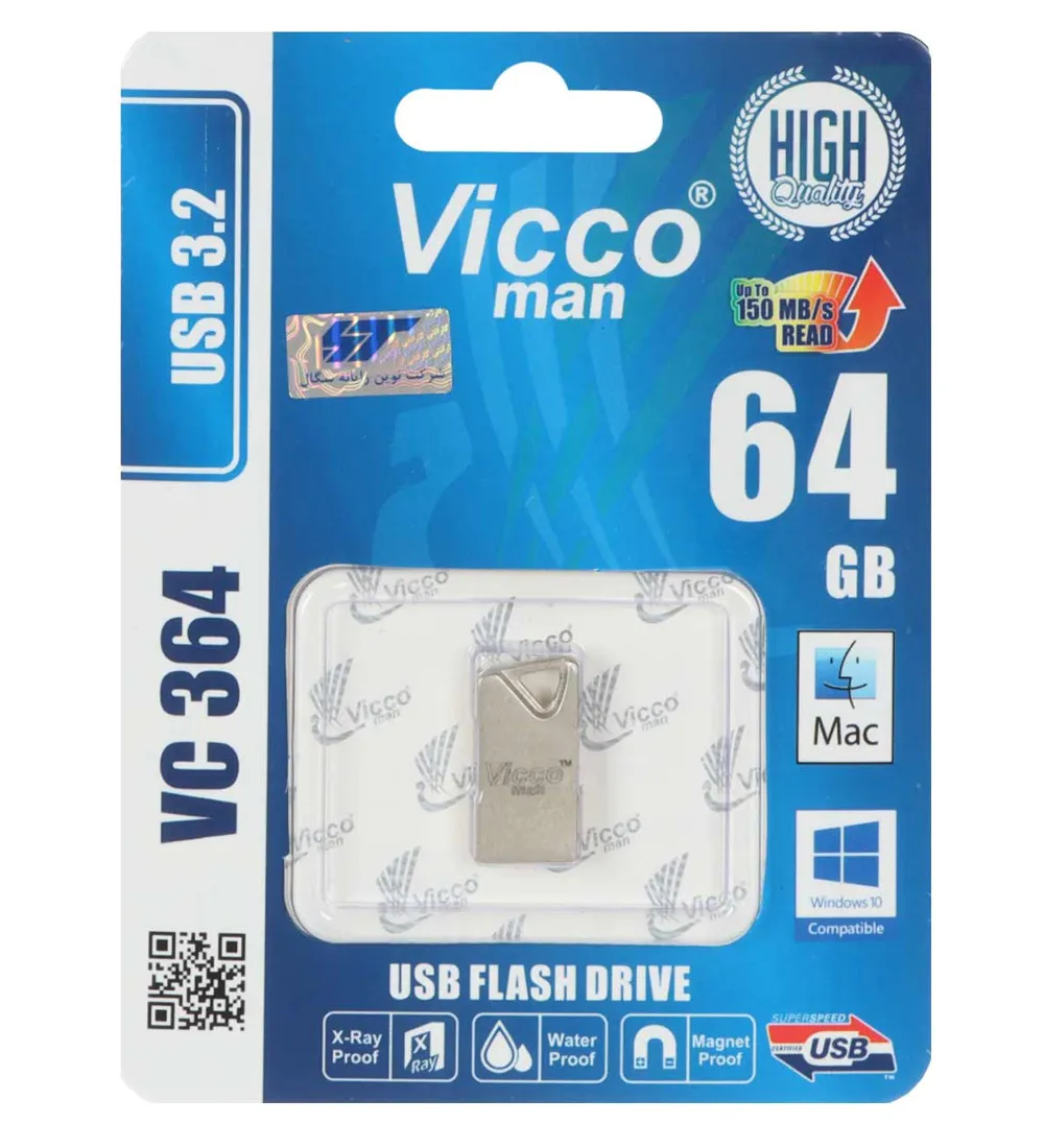 تصویر  فلش مموری ویکومن مدل VC364 USB 3.2 ظرفیت 64 گیگابایت