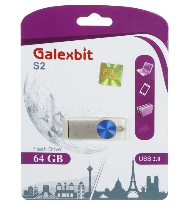 تصویر  فلش مموری گلکس بیت مدل S2 USB 2.0 ظرفیت 64 گیگابایت