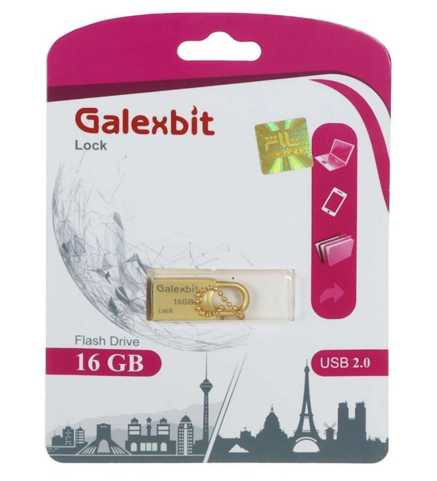 تصویر  فلش مموری گلکس بیت مدل Lock USB 2.0 ظرفیت 16 گیگابایت