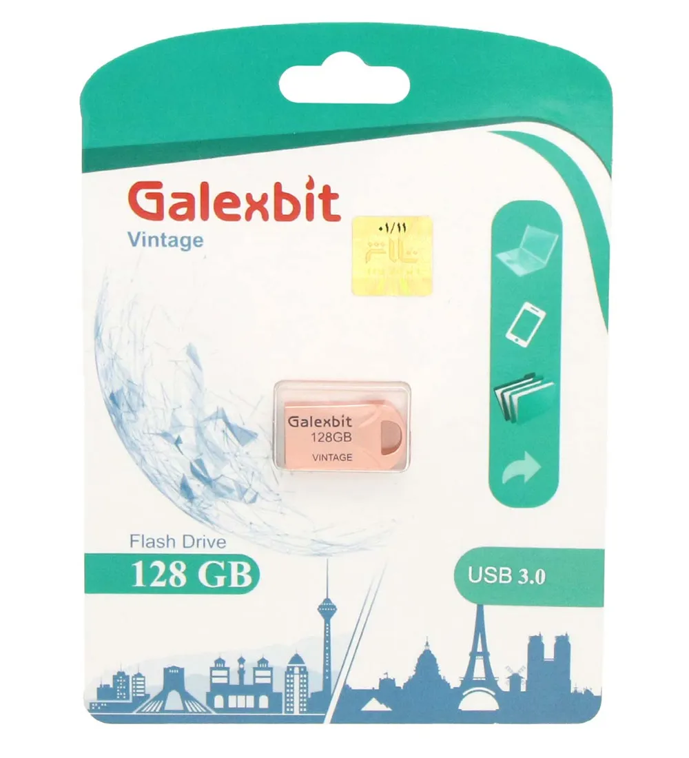 تصویر  فلش مموری گلکس بیت مدل Vintage USB 3.0 ظرفیت 128 گیگابایت