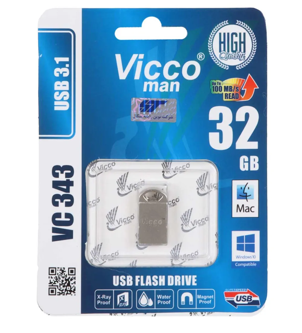 تصویر  فلش مموری ویکومن مدل VC343 USB 3.1 ظرفیت 32 گیگابایت
