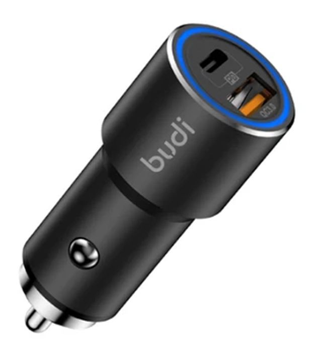 تصویر  شارژر فندکی 36W بودی مدل CC628TQB با 2 خروجی USB و USB-C