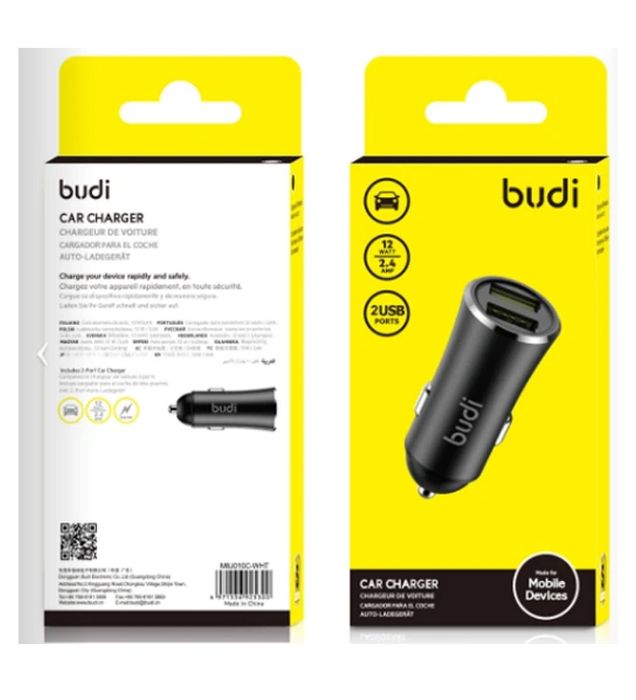 تصویر  شارژر فندکی 12W بودی مدل CC627B با 2 خروجی USB