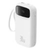 تصویر  پاوربانک 30W باسئوس مدل Qpow2 DualCable ظرفیت 20000 میلی آمپر ساعت