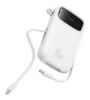 تصویر  پاوربانک 30W باسئوس مدل Qpow2 DualCable ظرفیت 20000 میلی آمپر ساعت