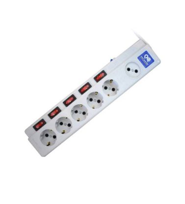 تصویر  چندراهی برق پارت الکتریک مدل 5+1 کد 2095 - طول 1.8 متر