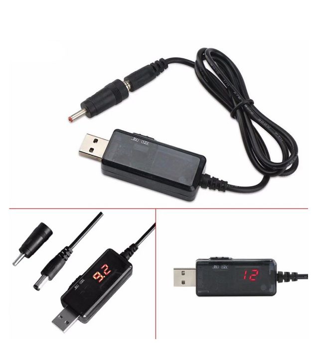 تصویر  کابل تبدیل USB به DC مدل T912 طول 0.88 متر