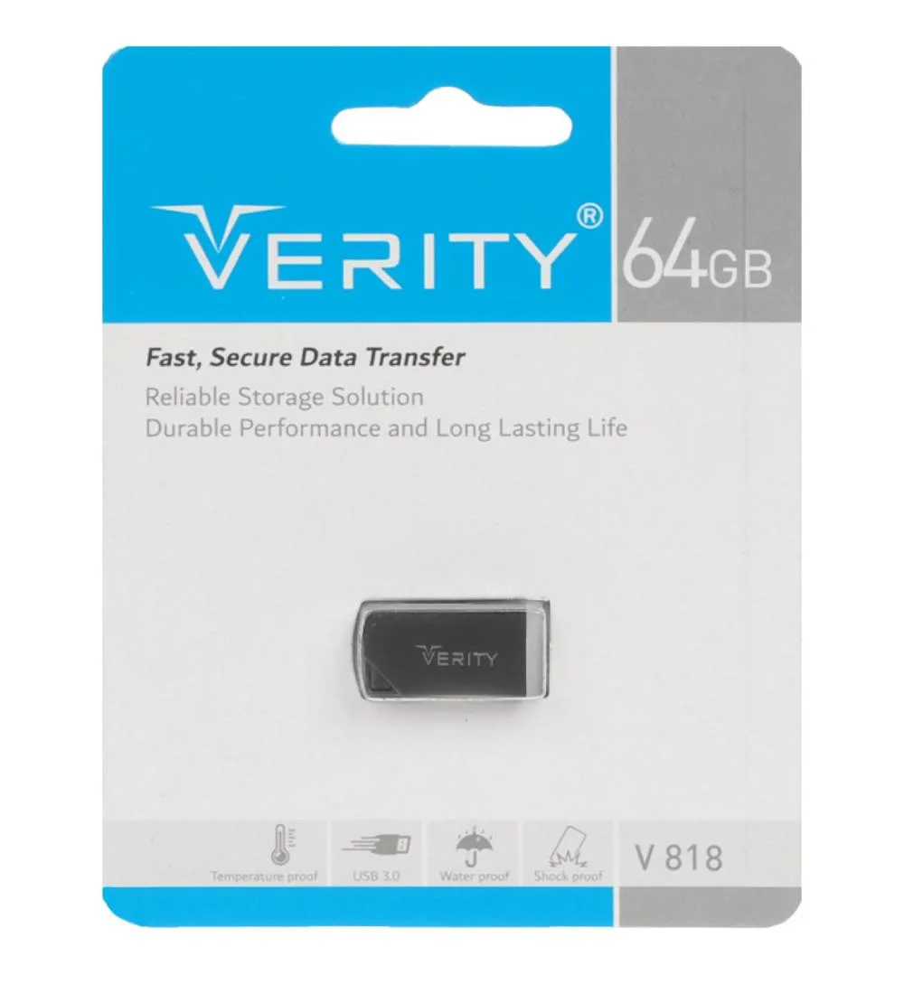 تصویر  فلش مموری وریتی مدل V818 USB 3.0 ظرفیت 64 گیگابایت