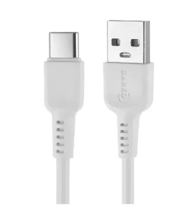 تصویر  کابل تبدیل USB به USB-C بارد مدل 3A فست شارژ طول 1 متر