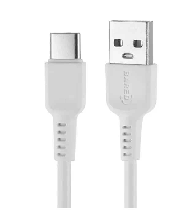 تصویر  کابل تبدیل USB به USB-C بارد مدل 3A فست شارژ طول 1 متر