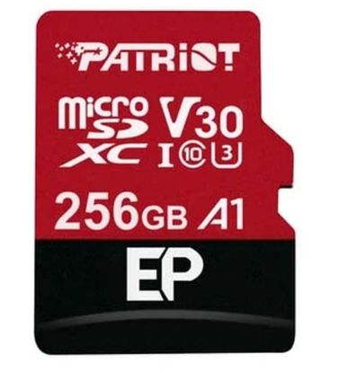تصویر  کارت حافظه میکرو اس دی پاتریوت مدل EP microSDXC CL10 V30 A1 ظرفیت 256 گیگابایت