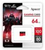 تصویر  کارت حافظه میکرو اس دی اپیسر مدل MicroSD XC CL10 U3 Gaming Card UHS l V30 A1 W/0 ظرفیت 64 گیگابایت