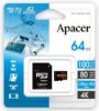 تصویر  کارت حافظه میکرو اس دی اپیسر مدل MicroSD XC CL10 U3 UHS l V30 A2 W/1 100/80 به همراه آداپتور ظرفیت 64 گیگابایت