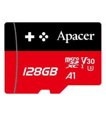کارت حافظه میکرو اس دی اپیسر مدل MicroSD XC CL10 U3 Gaming Card UHS l V30 A1 W/0 ظرفیت 128 گیگابایت