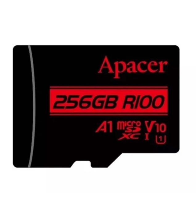 تصویر  کارت حافظه میکرو اس دی اپیسر مدل MicroSD XC CL10 U1 UHS l V10 A1 W/1 R100 به همراه آداپتور ظرفیت 256 گیگابایت