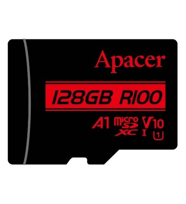 تصویر  کارت حافظه میکرو اس دی اپیسر مدل MicroSD XC CL10 U1 UHS l V10 A1 W/1 R100 به همراه آداپتور ظرفیت 128 گیگابایت