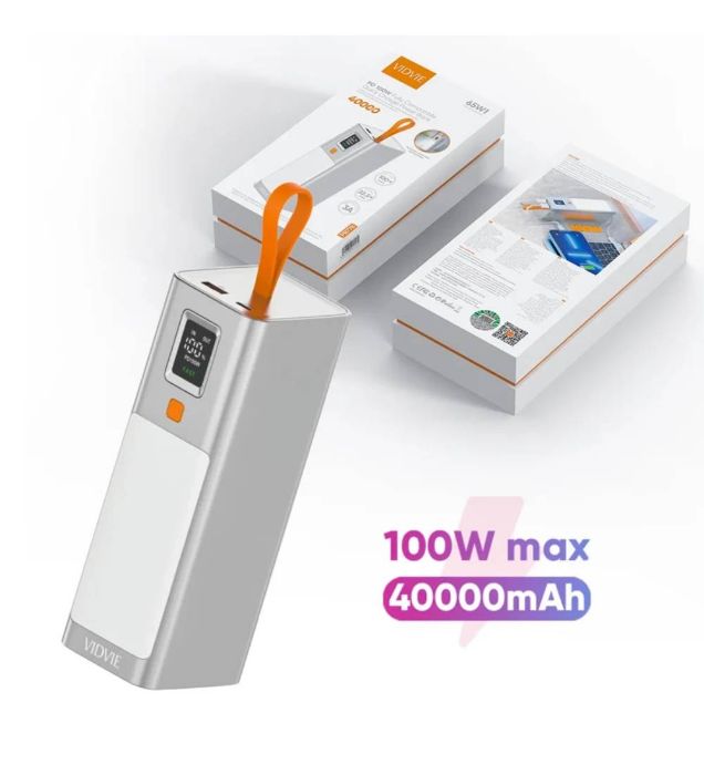 تصویر  پاوربانک ویدوی مدل PB778 ظرفیت 40000 میلی آمپر ساعت