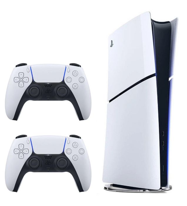 تصویر  پلی استیشن 5 اسلیم دیجیتال ریجن اروپا 2016 به همراه یک دسته اضافه و یک پایه شارژر ظرفیت 1 ترابایت