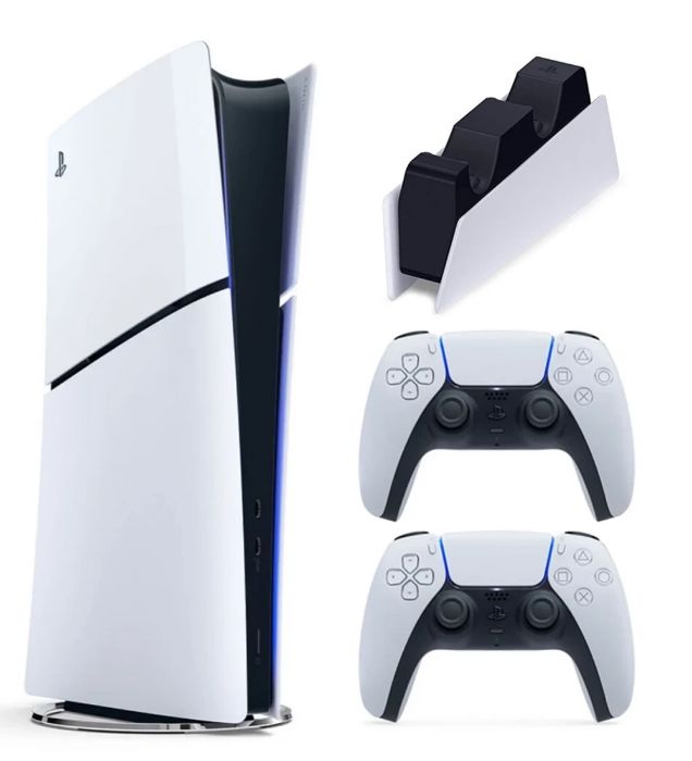 پلی استیشن 5 اسلیم دیجیتال ریجن اروپا 2016 به همراه یک دسته اضافه و یک پایه شارژر ظرفیت 1 ترابایت