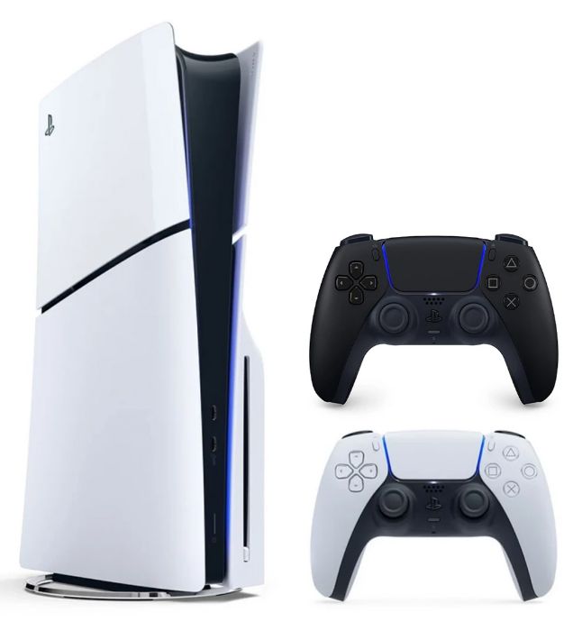 پلی استیشن 5 اسلیم استاندارد دیسک خور ریجن اروپا 2016 به همراه یک دسته اضافه مشکی ظرفیت 1 ترابایت