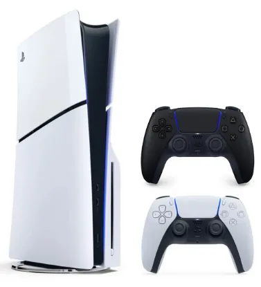 تصویر  پلی استیشن 5 اسلیم استاندارد دیسک خور ریجن اروپا 2016 به همراه یک دسته اضافه مشکی ظرفیت 1 ترابایت